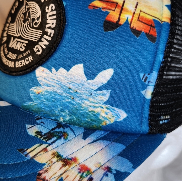 Vans US Open Of Surfing 2016 Trucker Hat Cap Padded Collectors Edition Snapback - Picture 7 of 9